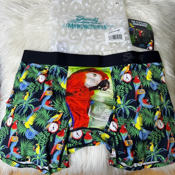 Shinesty Margaritaville 5 o’clock Somewhere Mens XL Boxer Briefs w/ball Hammock - Picture 1 of 5